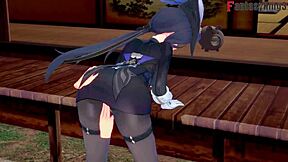 Clorinde Gives Wild Blowjob in Genshin Impact Fantasy 3D