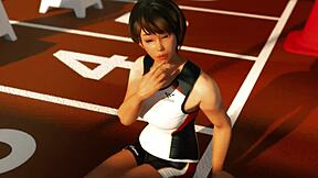 Rena Senpai's Baton In Suggestive 3D Anime Hentai POV