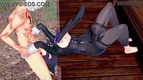 Clorinde Gives Wild Blowjob in Genshin Impact Fantasy 3D