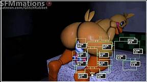 Yo, check Vanny banging Toy Chica in FNAF 2 x SB hentai!