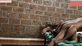 college couple from sri lanka do homework on bed in dushaanii