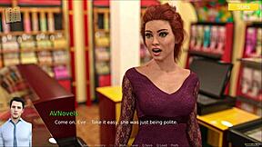 rosewater manor 53 features curvy mature teen in cute outfit playing game