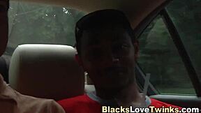 Gay black guy jizzing on monster cock