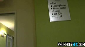 Young real estate agent explores property in outdoor homemade setting.