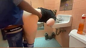 Fast food manager caught getting smashed in bathroom stall