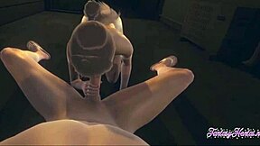 on titans hentai 3d - pov sasha sucking and getting banged in a dark alley anime porn.