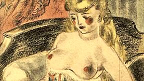 Hey, have you seen this vintage erotic illustration from way back? So cool!