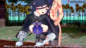 Clorinde Gives Wild Blowjob in Genshin Impact Fantasy 3D