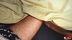 sharing a bed with my stepmom, her juicy pussy tempting me