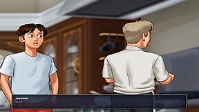 Big dick teenager gets it hard in summer set