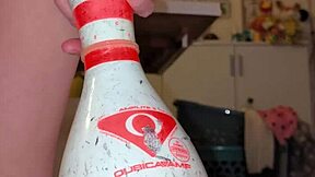 Extreme MILF bowling pin insertion fetish