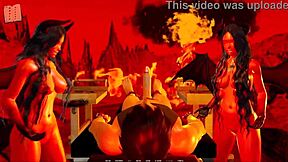 In this bold anime hentai, curvy fat tits ripple intensely as clothes get ripped in a 3d cartoon orgy.