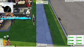 Sims 4 wicked mod gets naughty with huge tits neighbor in wild 3D cartoon fun.