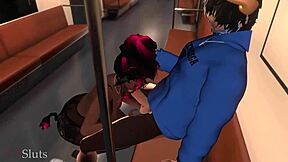 i got railed on the train by that horny latina woman, cummin on her big tits