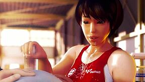 Rena Senpai's Baton In Suggestive 3D Anime Hentai POV