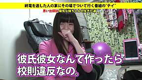 Asian Amateur Blows Toy with Big Tits