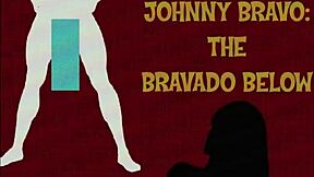 Johnny Bravo's hidden bravado in public handjob scene