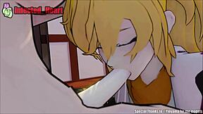 Yang blows Ruby with intense deepthroat action in wild 3D cartoon loop
