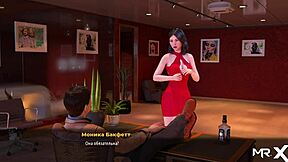 Flirting With Boss At Work In 3D Cartoon