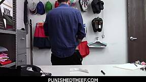 Teen shoplifters punished with hot sex in police garage