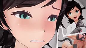 Feelings Run Wild with Matsukaze Kantai Collection Anime in Steamy Hentai Fux Scene