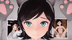 Feelings Run Wild with Matsukaze Kantai Collection Anime in Steamy Hentai Fux Scene