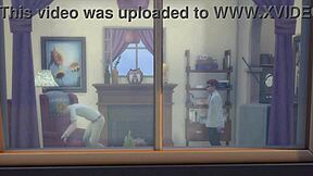 i use x-ray glasses in sims 4 to see cartoon characters naked