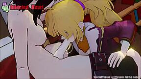 Yang blows Ruby with intense deepthroat action in wild 3D cartoon loop