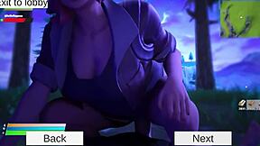 Forthub Sex Scene Gallery Part 01: Fortnite Parody with Curvy Teen in 18+ Game