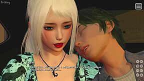 Full Gameplay of My Bully Is My Lover With Student Slut in Dress. Part 20 Shows Her Small Tits in Action.