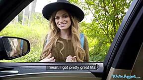 public agent nicole rae with big tits in pov blowjob