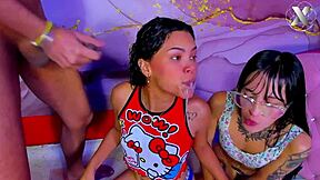 rough throat fucking of kneeling latina colombian girls