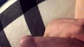 A gay amateur's throbbing cock in solo homemade scene