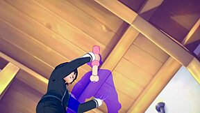 Sword Art Online Yaoi - Kirito HANDJOB Explosion in Anime Game PORN!