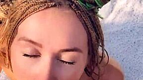 Skinny blonde gets messy in hardcore anal and creampies