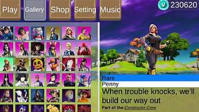 Forthub Sex Scene Gallery Part 01: Fortnite Parody with Curvy Teen in 18+ Game