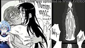 Futa and friends have fun in a visual novel