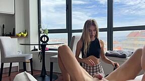 Hot teen 18+ friends get wild watching a movie and end up banging hard.