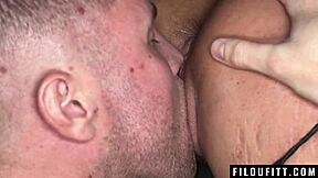 busty fit denise anders wet pussy fucked in garden