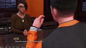 hot rich brunette asks hard questions in being a dik 143 😏