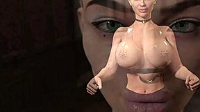 Big-boobed mature gets double penetration in 3D hentai game