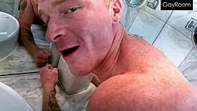 plumber stud uses his tool to clear out brodys drain hole with anal spreading