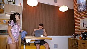 i cheat with young latina neighbor in cowgirl and deepthroat homemade sex