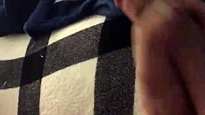 A gay amateur's throbbing cock in solo homemade scene