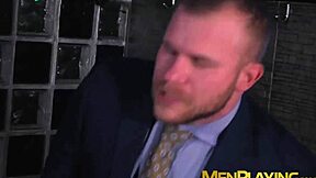 classy businessmen enjoy wet blowjobs and rough fucking with monster cocks