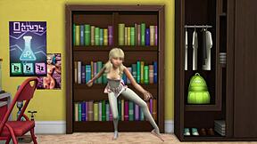 i use x-ray glasses in sims 4 to see cartoon characters naked