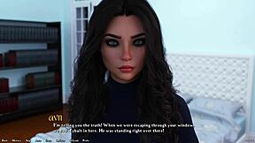 hot rich brunette asks hard questions in being a dik 143 😏