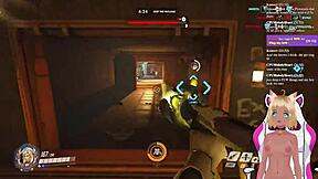 Watch Vtuber Lewdneko PLAY OVERWATCH and GET SPANKED!