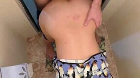 Stepmom In Toilet Gets ASS FUCKED By Stepson