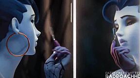 Widow Babymaker RadroachHD Rides Monster Cock in Wet Cowgirl Action